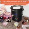 Leerie S4 Soap Melter, 8Lbs Soap Base Melting Pot with One-Touch Start & Heating Core Spout Func, Soap Making Kits with Pouring Pot, Silicon Mold, Spoon for DIY Soap Business Melt & Pour Soap view 2