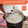 Leerie S4 Soap Melter, 8Lbs Soap Base Melting Pot with One-Touch Start & Heating Core Spout Func, Soap Making Kits with Pouring Pot, Silicon Mold, Spoon for DIY Soap Business Melt & Pour Soap view 3
