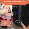 Leerie S4 Soap Melter, 8Lbs Soap Base Melting Pot with One-Touch Start & Heating Core Spout Func, Soap Making Kits with Pouring Pot, Silicon Mold, Spoon for DIY Soap Business Melt & Pour Soap view 4
