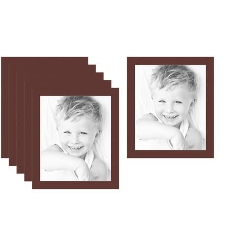 ArtToFrames 15x18 Maroon/Maroon Custom Mat for Picture Frame with 11x14 opening size (Mat Only, Frame NOT Included)