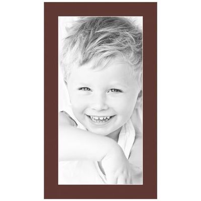 ArtToFrames 10x20 Maroon/Maroon Custom Mat for Picture Frame with 6x16 opening size (Mat Only, Frame NOT Included)