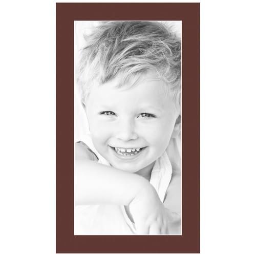 ArtToFrames 10x20 Maroon/Maroon Custom Mat for Picture Frame with 6x16 opening size (Mat Only, Frame NOT Included)