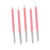 Lurrose 5pcs Silicone Double-Ended Dotting Tools Set for Nail Art Polymer Clay Pottery and Cake Decorating Flexible Ball Tips and Silicone Tips for Detailing and Sculpting view 1