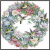 Qeerysew Cross Stitch Kits Stamped Full Range of Embroidery Starter Kits for Beginners DIY -Printed Kit The Art of Hummingbirds(2) 14CT 2020inches view 1