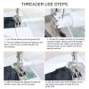 58pcs Needle Threaders Tool Set, 30pcs Hand Sewing Needles 28pcs Needle Threaders DIY Needle Threader Hand Machine Sewing Tool for Sewing Crafting view 4