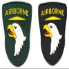 101st Airborne Division PVC Patch Armband Badge Military Decorative Sewing Applique Embellishment Tactical Patches (2p) view 1