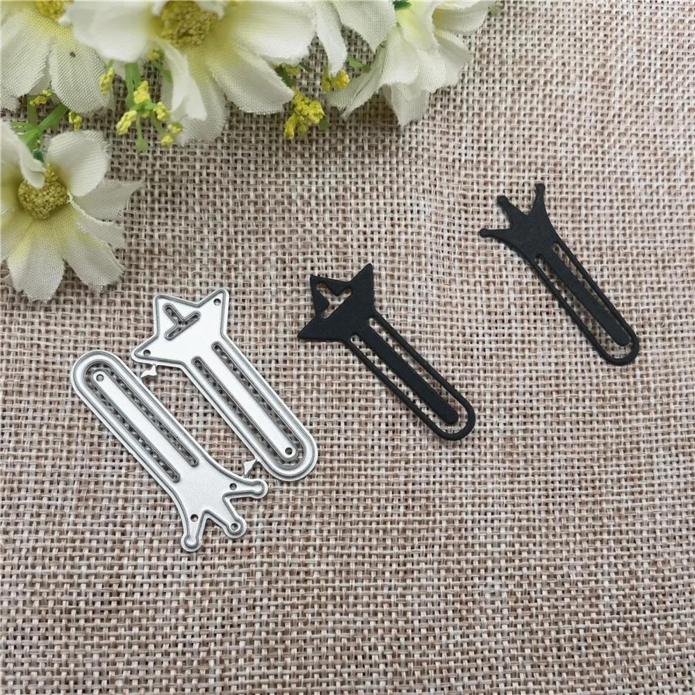 Card Making Supplies,3.8x2.9cm Bookmark Note Button Metal Cutting Dies Stencils for Scrapbooking Decorative