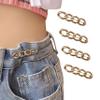 Qkari 4 Sets Adjustable Jeans Button, No Need to Sew Detachable Button Pins, Perfect Fit Detachable Instant Button. (Golden Circle) view 1