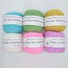 12 Colors Tufted Yarn Ball,Professional 8ply tufting Yarn,195g Tufted Yarn Ball for Rug tufting,Punch Needle,5mm Thick Poke Embroidery Thread,Polyester Cotton Mixed Sewing Thread (DB2 195g ball) view 3