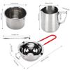HERCHR Candle Making Pouring Pot, Stainless Steel Double Boiler Wax Melting Pot Candle Making Pitcher with Stirring Spoon Dripless Pouring Spout Boiler Pot for Candle Making view 2