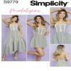 NineTribe Basics Madalynne Sewing Pattern 9779 Simplicity Misses Sizes 18-26 Dress in 2 Lengths Sewing Pattern view 1