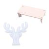 NUOBESTY 1set Antler Shape Epoxy Mold for Christmas Ornaments Deer Horn Resin Mold for Jewelry Organizer and Earring Holder Flexible Mould for Crafting Projects view 1