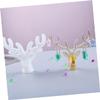 NUOBESTY 1set Antler Shape Epoxy Mold for Christmas Ornaments Deer Horn Resin Mold for Jewelry Organizer and Earring Holder Flexible Mould for Crafting Projects view 4