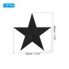 PATIKIL Iron-on Patches, 10 Pack 5 Star Sew Embroidered Patches Appliques Embellishments for Clothing Jackets Hat Backpack Repairing Decorations, Black view 2