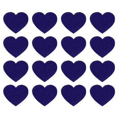 PATIKIL Iron-on Patches, 10 Pack Heart Shaped Sew Embroidered Patches Love Appliques Embellishments for Clothing Jackets Hat Backpack Repairing Decorations, Bright Blue
