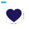 PATIKIL Iron-on Patches, 10 Pack Heart Shaped Sew Embroidered Patches Love Appliques Embellishments for Clothing Jackets Hat Backpack Repairing Decorations, Bright Blue view 2