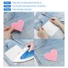 PATIKIL Iron-on Patches, 10 Pack Heart Shaped Sew Embroidered Patches Love Appliques Embellishments for Clothing Jackets Hat Backpack Repairing Decorations, Bright Blue view 4