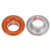 HARFINGTON 100 Set Color Round Grommets 5mm 3/16" Hole Metal Eyelets with Washers for Scrapbooking Shoes Clothes Leather Canvas, Orange view 4
