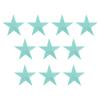 PATIKIL Iron-on Patches, 10 Pack 5 Star Sew Embroidered Patches Appliques Embellishments for Clothing Jackets Hat Backpack Repairing Decorations, Light Blue view 1