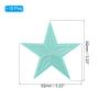 PATIKIL Iron-on Patches, 10 Pack 5 Star Sew Embroidered Patches Appliques Embellishments for Clothing Jackets Hat Backpack Repairing Decorations, Light Blue view 2