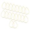 PATIKIL Beading Hoop Earrings, 30 Pcs Teardrop Beading Findings Copper Hoop Earring for DIY Crafts Making Earring Necklace Making(22x14mm, Gold) view 1