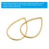 PATIKIL Beading Hoop Earrings, 30 Pcs Teardrop Beading Findings Copper Hoop Earring for DIY Crafts Making Earring Necklace Making(22x14mm, Gold) view 4