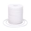 Beadthoven 4mm Hollow Pipe Rubber Tube Cords, 16Yards Barber Cord for Knitting Stitch Holder, Tubing Rubber Cord with Spool for Bracelet Jewelry Making DIY Crafts 2mm Hole - White view 1
