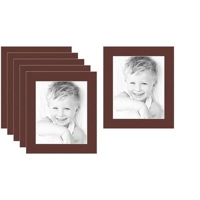 ArtToFrames 8.5x11 Maroon/Maroon Custom Mat for Picture Frame with 4.5x7 opening size (Mat Only, Frame NOT Included)