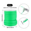 Beadthoven 4mm Hollow Pipe Rubber Tube Cords, 16Yards Barber Cord for Knitting Stitch Holder, Tubing Rubber Cord with Spool for Bracelet Jewelry Making DIY Crafts 2mm Hole - Lime view 3