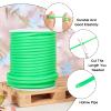Beadthoven 4mm Hollow Pipe Rubber Tube Cords, 16Yards Barber Cord for Knitting Stitch Holder, Tubing Rubber Cord with Spool for Bracelet Jewelry Making DIY Crafts 2mm Hole - Lime view 4