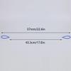 SEIWEI 4PCS Pottery Clay Wire Cutters Metal Wire Cutter with Plastic Handle Clay Mud Cutting Tools for for Clay Artists Sculpting Pottery Tool (Black+Blue), 57mm/22.4in view 2