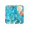 8mm150pcs Glow in The Dack Glass Beads with Alloy Ring, Round Jump Ring for Jewelry Making Bracelets Earrings Necklace Unique DIY Crafts Gold Spacer Beads Kit (Black) (Acid Blue) view 1