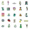 UFO Alien Sticker| 50 PCS | Vinyl Waterproof Stickers for Laptop,Skateboard,Water Bottles,Computer,Phone,Alien Style Stickers for Kids view 3
