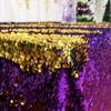 DUOBAO Reversible Flip Sequin Fabric - 0.5 Yard Purple to Gold Mermaid Sequins, Sparkly DIY Sewing Material for Decor view 4