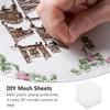 Tofficu 10pcs White Plastic Mesh Sheets for DIY Yarn Crafting, Stitch Markers for Crocheting, Knit and Crochet Projects, 5.90x4.72 Inches, Smooth Surface, Easy to Cut, Ideal for Bookmarks view 2