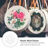 Tofficu 10pcs White Plastic Mesh Sheets for DIY Yarn Crafting, Stitch Markers for Crocheting, Knit and Crochet Projects, 5.90x4.72 Inches, Smooth Surface, Easy to Cut, Ideal for Bookmarks view 4