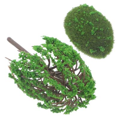 Vaguelly Miniature Garden Landscape Tree Scenery Model Tree DIY Decor Mini Model for Room
