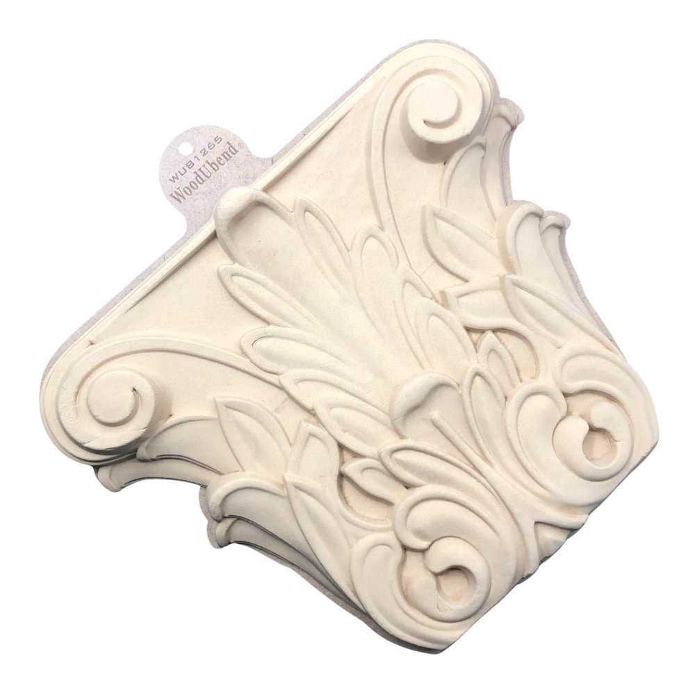 WoodUbend WUB1265 Large Decorative Heat Bendable & Flexible Wood Applique 29x34.7cm - DIY Craft, Furniture & Home Decor - Easy to Apply & Paint - Versatile, Reusable & Durable Decorative Decal