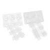 Lurrose 4pcs Silicone Key Mold for DIY Mechanical Keyboard Keycaps Flexible Epoxy Molds for Handmade Crystal Keyboard Accessories Creative with Glitter Dried Flowers view 1