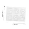 Lurrose 4pcs Silicone Key Mold for DIY Mechanical Keyboard Keycaps Flexible Epoxy Molds for Handmade Crystal Keyboard Accessories Creative with Glitter Dried Flowers view 2