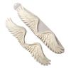 WoodUbend WUB0960 Pack of 2 Angel Wings Heat Bendable & Flexible Wood Appliques 9.5x43cm - DIY Craft, Furniture & Home Decor - Easy to Apply & Paint - Versatile, Reusable & Durable Decorative Decals view 1