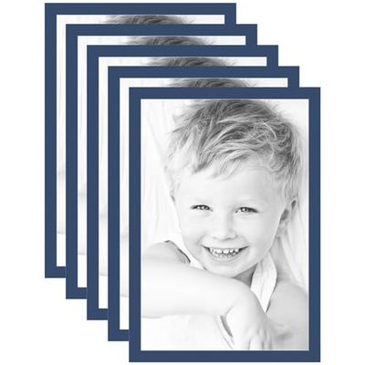 ArtToFrames 24x36 Bottle Blue/Delft Blue Custom Mat for Picture Frame with 20x32 opening size (Mat Only, Frame NOT Included)