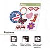Desert Cactus Sigma Kappa Sorority Sticker Sheet Decal Laptop Water Bottle Car SK (Friendship Bracelet Sheet) view 4