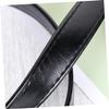 DOITOOL 1roll Pu Leather Strap Double-Sided Hemming for Bag Accessories Black Pu Bag Hemming Strap for Purse Wallet and Belt view 2