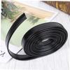 DOITOOL 1roll Pu Leather Strap Double-Sided Hemming for Bag Accessories Black Pu Bag Hemming Strap for Purse Wallet and Belt view 4