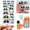 Googly & Wiggle Eyes 3D Resin Multicolor Self-Adhesive Set 75-M (50 pcs, 25 Pairs, 522 mm) for Polymer Clay, Dolls, Slime, Amigurumi, Cold Porcelain & Felt Crafts view 1