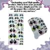 Googly & Wiggle Eyes 3D Resin Multicolor Self-Adhesive Set 75-M (50 pcs, 25 Pairs, 522 mm) for Polymer Clay, Dolls, Slime, Amigurumi, Cold Porcelain & Felt Crafts view 2