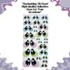 Googly & Wiggle Eyes 3D Resin Multicolor Self-Adhesive Set 75-M (50 pcs, 25 Pairs, 522 mm) for Polymer Clay, Dolls, Slime, Amigurumi, Cold Porcelain & Felt Crafts view 4