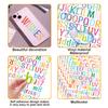 2772Pcs Alphabet Stickers 22 Sheets 1 Inches Alphabet Number Stickers Self Adhesive Sticker Vinyl Stickers,for Notebook, Labels,Scrapbooking CraftsDIY Crafts Art Making(Colorful) view 3