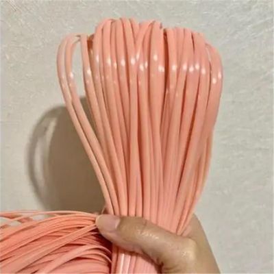 ECYC Ltd 5mm Flat Rattan Wicker Repair Material, Rattan Strips PE Synthetic Rattan Weaving Material Plastic Rattan Material for Rattan Furniture Repair and Fixing, DIY Chair, Basket, Crafts, 164 Feet
